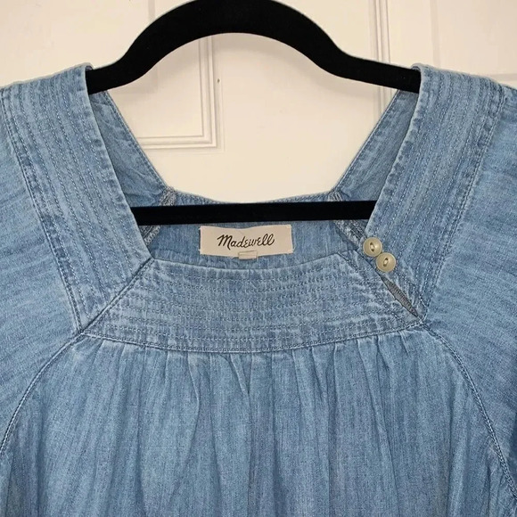 Madewell Square Neck Denim Top - Picture 4 of 6